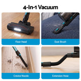 DEVANTI 30000Pa Cordless Stick Vacuum Cleaner 4-in-1 Handheld Vac, Green