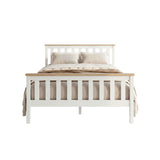 Artiss Bed Frame Double Size Wooden White PONY