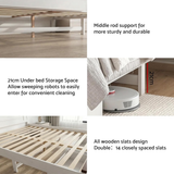 Artiss Queen Wooden Bed Frame and 2 Bedside Table Bedroom Furniture Set