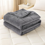 Giselle 5.5KG Weighted Blanket Adults Kid Anti Anxiety Gravity Blankets Sherpa Fleece
