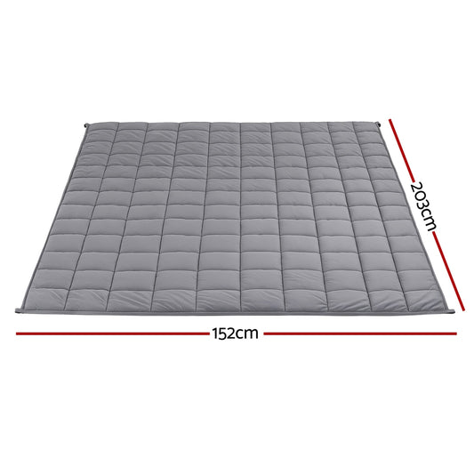 Giselle 9KG Weighted Blanket Adults Kid Anti Anxiety Gravity Blankets Sherpa Fleece