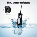 Devanti Cordless Water Flosser Dental Oral Irrigator Black