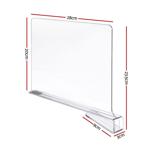 Artiss 6 Pack Closet Organizers and Storage Clear Shelf Dividers
