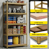 Giantz 2-Rack Garage Shelving 1.6X0.8m MDF Warehouse Shelves Storage Rack Yellow