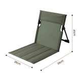 Weisshorn Foldable Camping Chair Oxford Aluminum Alloy Backrest 70kg Green