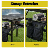 Gardeon BBQ Camp Table, 60*40*56 Portable Foldable Lightweight Grill Outdoor Metal Table 2.5kg