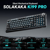 SOLAKAKA Ki99 Pro 99-Key Gasket Mechanical Keyboard Tri-Mode Hot-Swap Knob