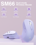 SOLAKAKA Silent Wireless Mouse Bluetooth 2.4GHz 4200 DPI 7 Buttons