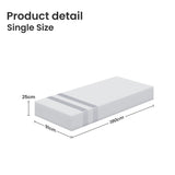 25cm Single Reversible Gel Memory Foam Mattress BedStory Medium & Firm
