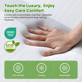 25cm Single Reversible Gel Memory Foam Mattress BedStory Medium & Firm