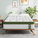 BedStory 34cm Single Latex Hybrid Mattress Medium Firm - 5 Zone Pocket Spring Bed for Pressure Relief Motion Isolation
