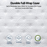 RoomSense Double 34cm Gel Cooling Tencel Mattress Bundle with 2 Pillows