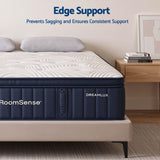RoomSense Queen 34cm Gel Cooling Tencel Mattress Bundle with 2 Pillows