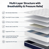 RoomSense Queen 30cm Latex Hybrid Mattress Bundle with Metal Bed Frame