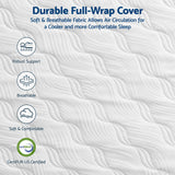 RoomSense Queen 26cm Firm Pocket Spring Mattress Bundle with 2 Pillows