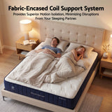 RoomSense Single Mattress, 26cm Orthopedic Firm Mattress for Back Pain Relief, Pocket Spring Hybrid Mattress King Size for Home & Rental