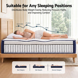 RoomSense Queen 30cm Medium Firm Latex Mattress Bundle with 2 Pillows