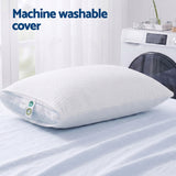 RoomSense Cooling Memory Foam Pillow Pillows 1 Pack, Anti-Flattening Bed Pillows for Hot Sleepers, Adjustable Shredded Gel Side Sleeper Pillow for Neck Support, Washable Cover, 72x50x15cm