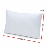 ROOMSENSE Cooling Memory Foam Pillow 2 Pack, Anti-Flattening Bed Pillows for Hot Sleepers, Adjustable Shredded Gel Side Sleeper Pillow for Neck Support, Washable Cover, 72x50x15cm