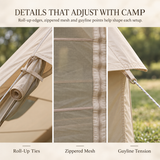 Weisshorn Inflatable A-Frame Camping Tent Large Outdoor Glamping Beige
