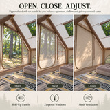 Weisshorn A-Frame Inflatable Air Tent with Mesh Windows, Family Glamping