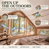 Weisshorn A-Frame Inflatable Air Tent with Mesh Windows, Family Glamping