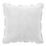Jingle Jollys Christmas Tree Pillow Covers 2 Packs Cushion Covers Soft Faux Fur Jacquard Throw Pillow Covers 45 x 45cm White