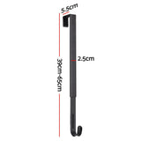 Jingle Jollys Christmas Wreath Hanger Metal Door Hook Height Adjustable