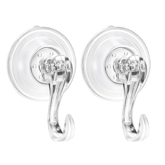 Jingle Jollys 2x Suction Cup Hooks Heavy Duty Christmas Wreath Hanger Window 5kg
