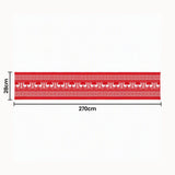 Jingle Jollys Christmas Table Runner Reindeers 270x28CM Dining Party Decor Red