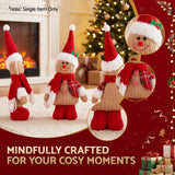 Jingle Jollys Christmas Gingerbread Man Standing Ornament Knitted Christmas Indoor Decor