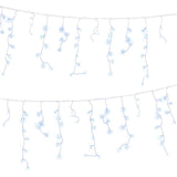 Jingle Jollys 32M Christmas Lights Solar Icicle String Lights 960 LED Cool White