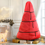 Jingle Jollys Christmas Tree Storage Bag Fits Up to 8ft Tree Xmas Bag Zipper Red