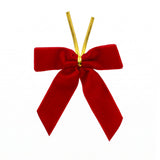 Jingle Jollys 24Pcs Red Velvet Christmas Bows Tree Decorations Xmas Decor