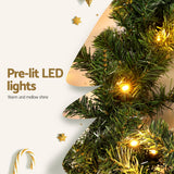 Jingle Jollys 20M Christmas Garland LED Lights Party Xmas Decorations 1400 Tips