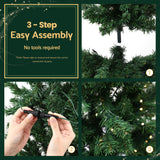 Jingle Jollys 1.8m Pre-Lit Christmas Tree Slim Pencil Xmas Tree Corner Tree