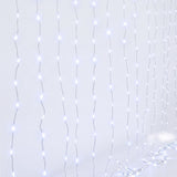 Jingle Jollys 3X3M Christmas Lights Curtain String Light 300 LED Cool White
