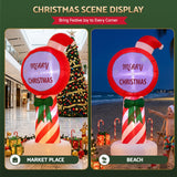 Jingle Jollys Christmas Inflatable Pole 1.8M Height LED Outdoor Decorations Illuminated