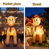 Jingle Jollys Christmas Inflatable Reindeer 5M Illuminated Decorations