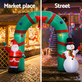 Jingle Jollys Christmas Inflatable Archwary 2.8M Illuminated Decorations