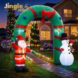 Jingle Jollys Christmas Inflatable Archwary 2.8M Illuminated Decorations