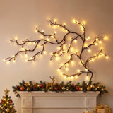 Jingle Jollys Christmas Willow Vine Lights Branch LED Fairy DIY Wall Decor 1.8m Warm White