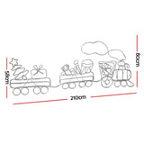 Jingle Jollys Christmas Lights 210cm Train 631 LED Decorations
