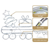 Jingle Jollys Christmas Lights 210cm Train 631 LED Decorations