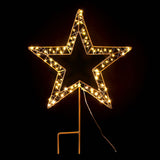 Jingle Jollys Christmas Lights 100 LED Fairy Light Ground Star Garden Decoration