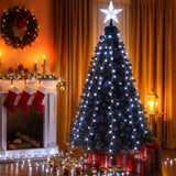 Jingle Jollys 2.5M Christmas Tree Lights Christmas Lights Tree Topper Waterfall Fairy Lights White