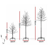 Jingle Jollys 3 Pack LED Christmas Tree Lighted Birch Tree Indoor Outdoor Xmas Decor Warm White