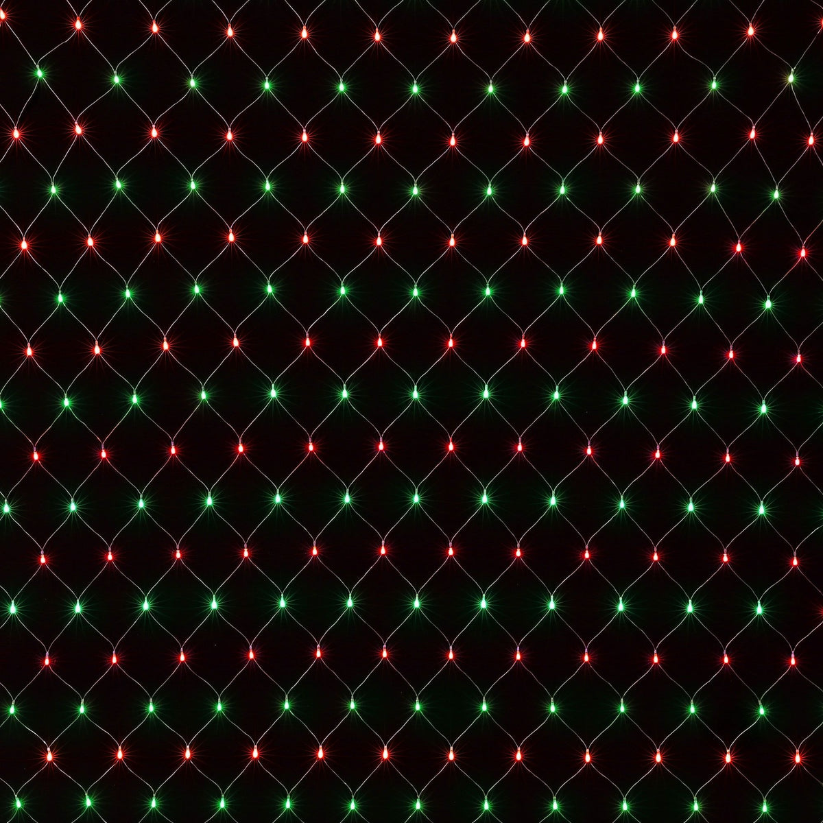 Jingle Jollys Christmas Lights 6x4m Christmas Net Lights 1000LED Red Green Festive Lighting