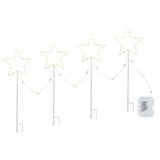 Jingle Jollys 4 PCS Christmas Lights Path Ground Light Garden Decorations 144 LED