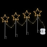 Jingle Jollys 4 PCS Christmas Lights Path Ground Light Garden Decorations 144 LED